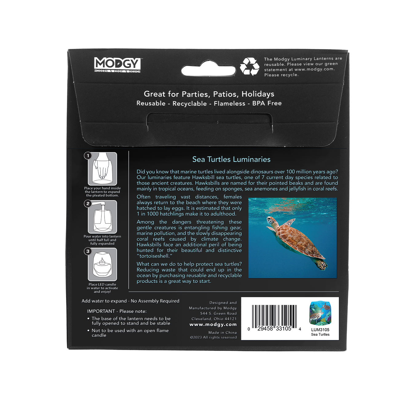 Luminary Lantern - Sea Turtles