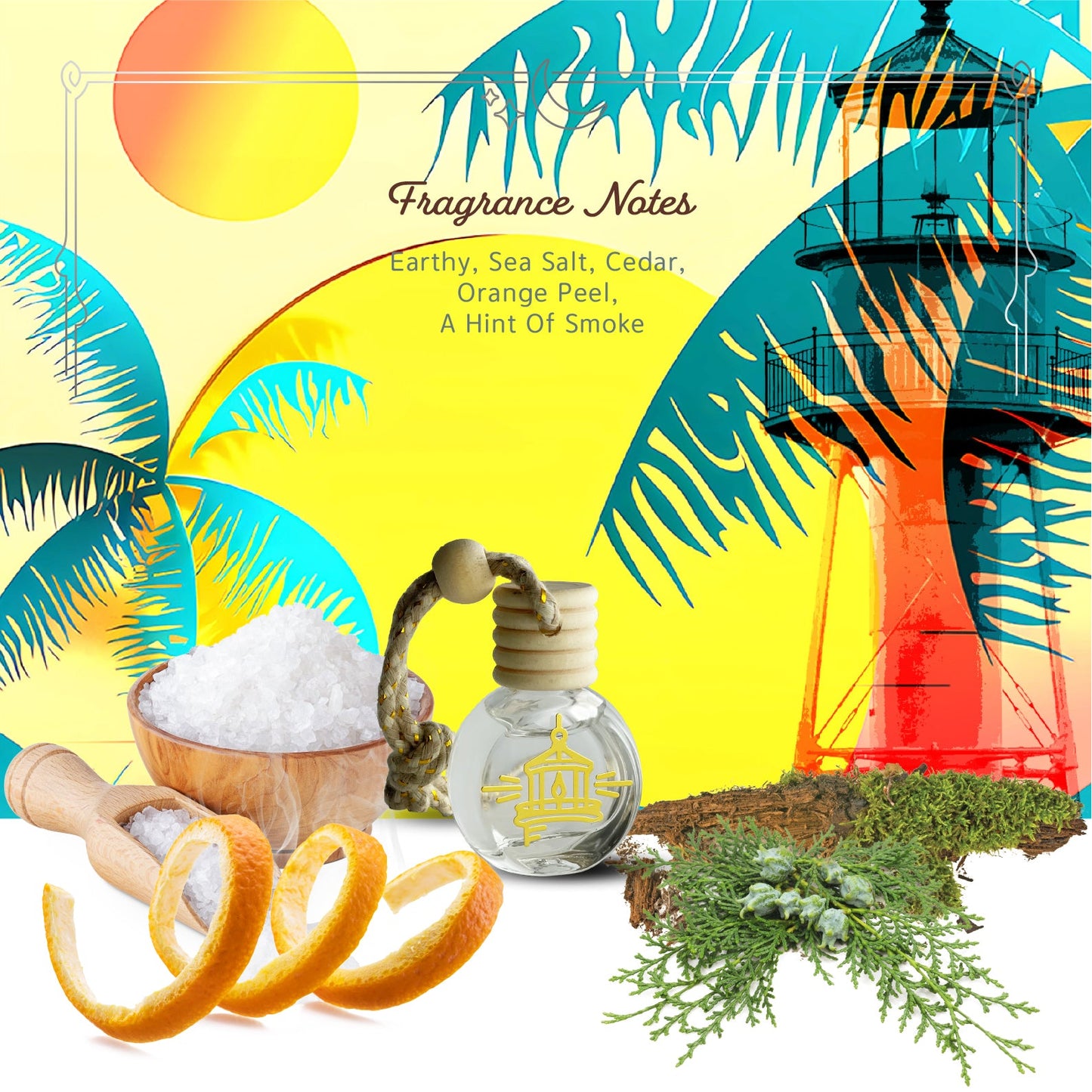 Mini Hanging Diffuser - Sanibel Lighthouse