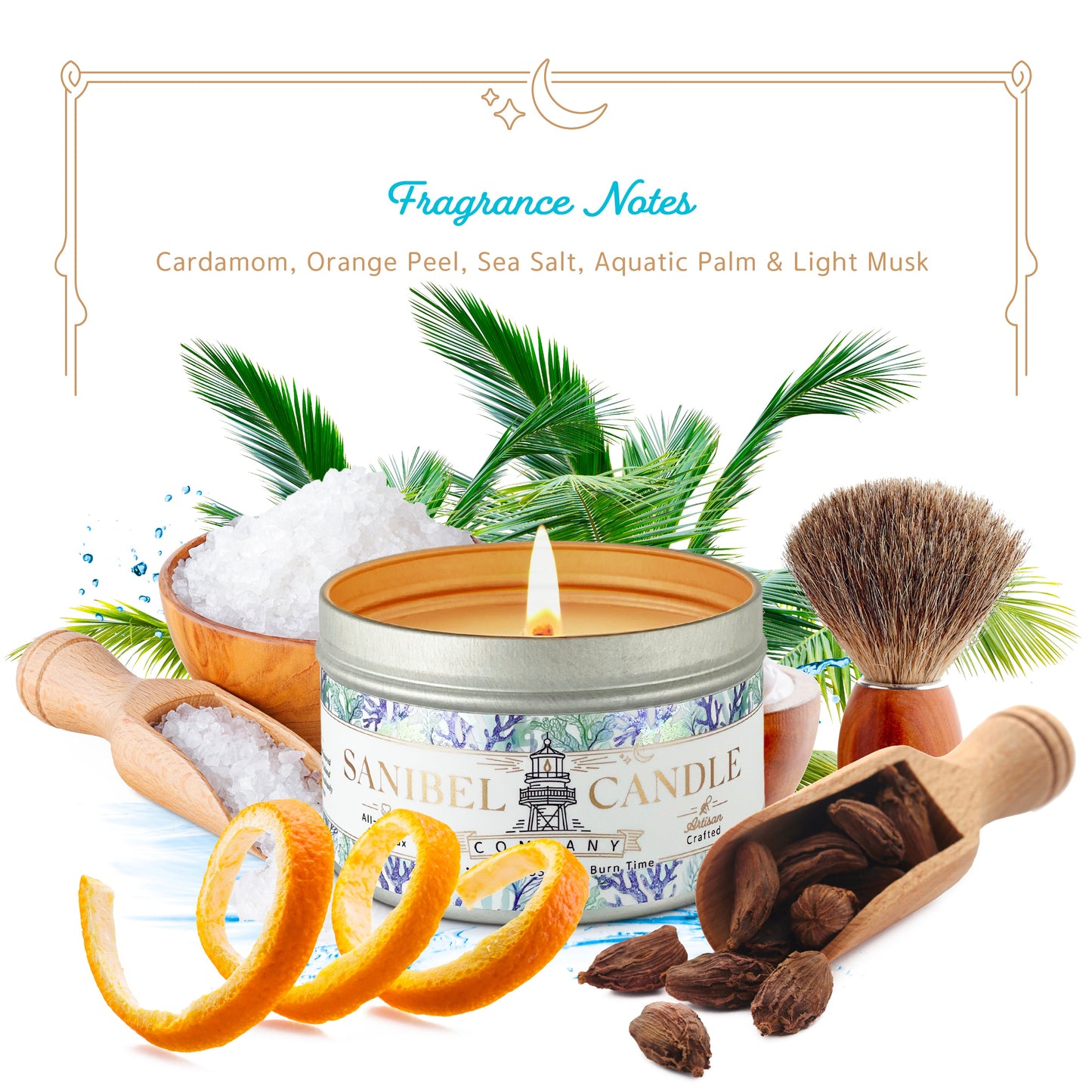 Sanibel Sea Shells - Signature Candle - 5 oz Tin