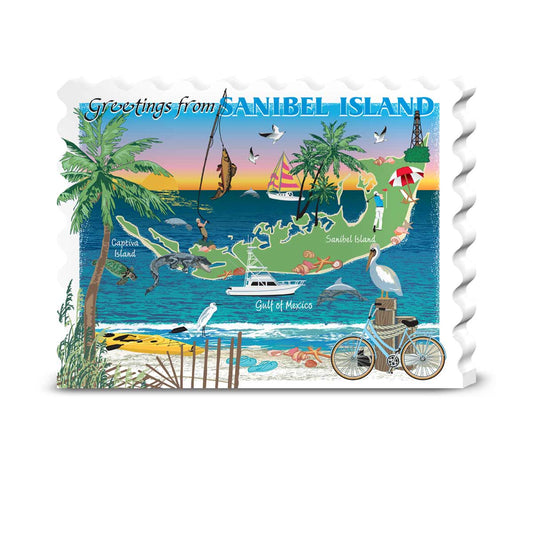 Post Card Cats Meow Village Sanibel Island Shelf Sitter