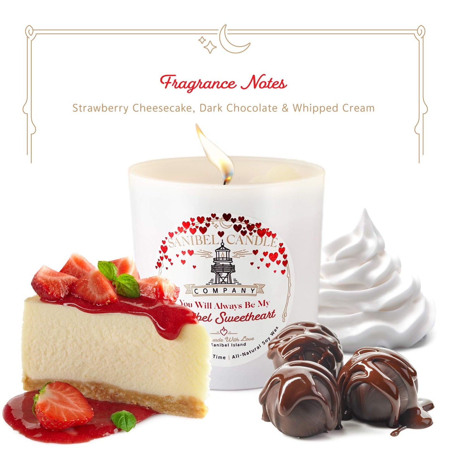 Sanibel Candle Company - Sanibel Sweetheart - Valentine's Day Candle - 8 oz