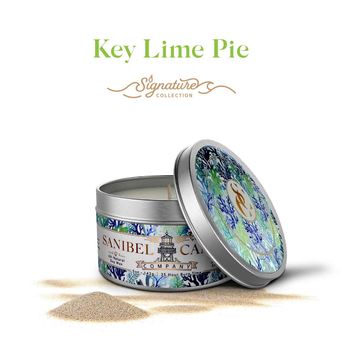 Sanibel Candle Company - Key Lime Pie - Signature Candle - 5 oz Tin
