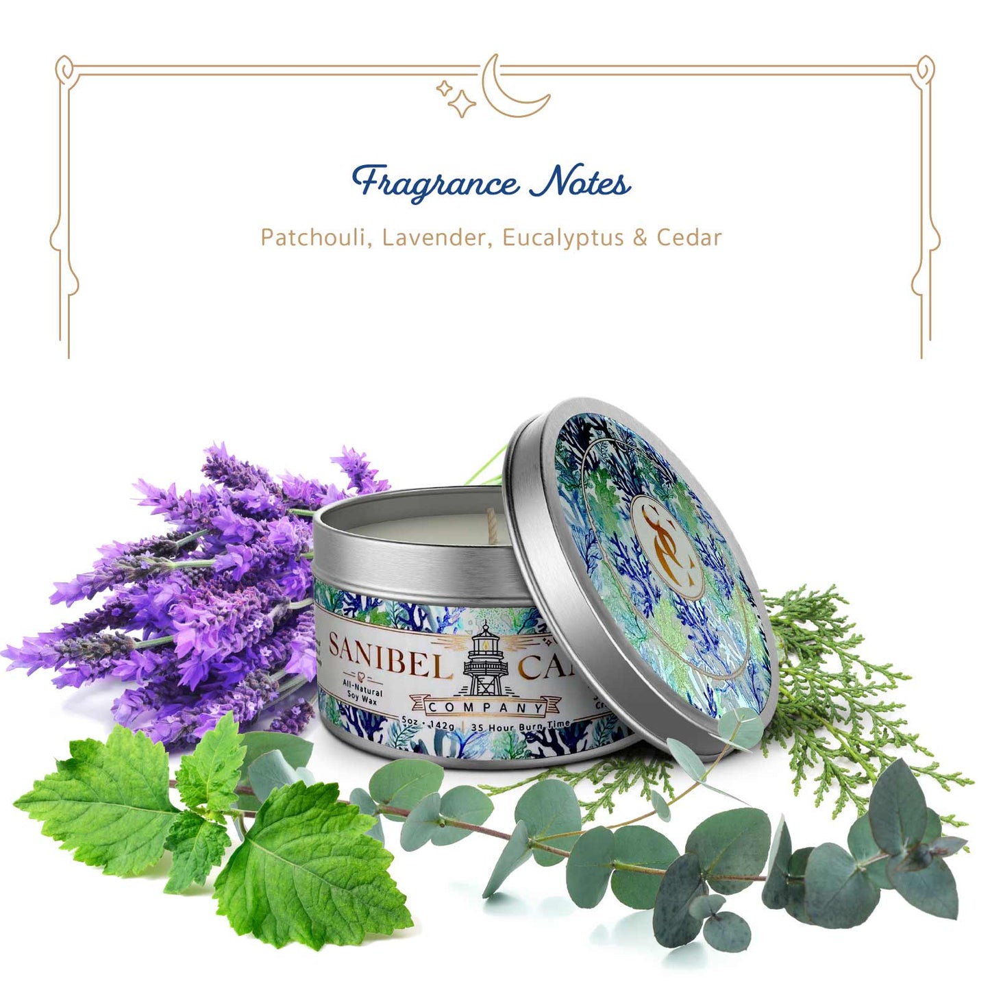 Sanibel Candle Company - Tarpon Bay Moonlight - Signature Candle - 5 oz Tin