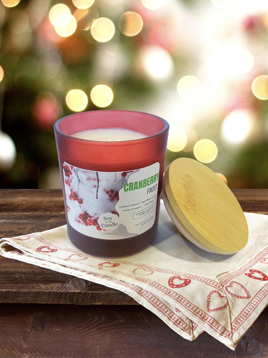 Cranberry Front Christmas Candle Sanibel Candle Company