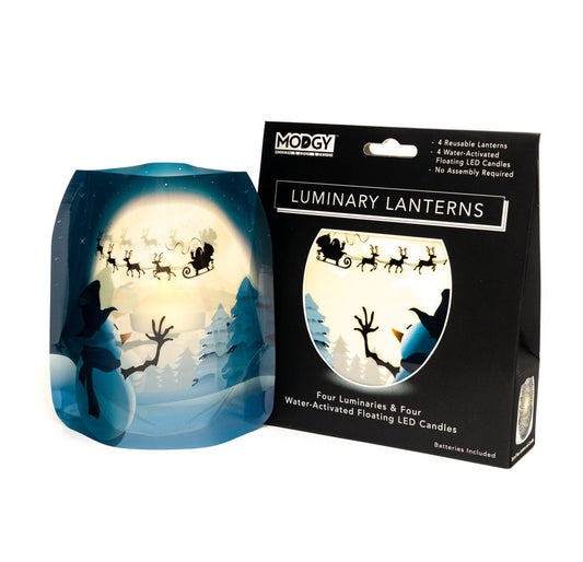 Modgy Luminary Lantern - Frosty - Snowman Christmas Holiday Luminary