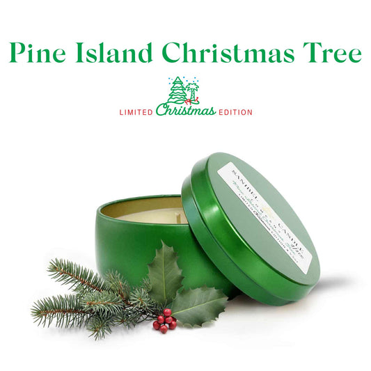 Sanibel Candle Company - Pine Island Christmas Tree - Christmas Candle - 5.5 oz Tin