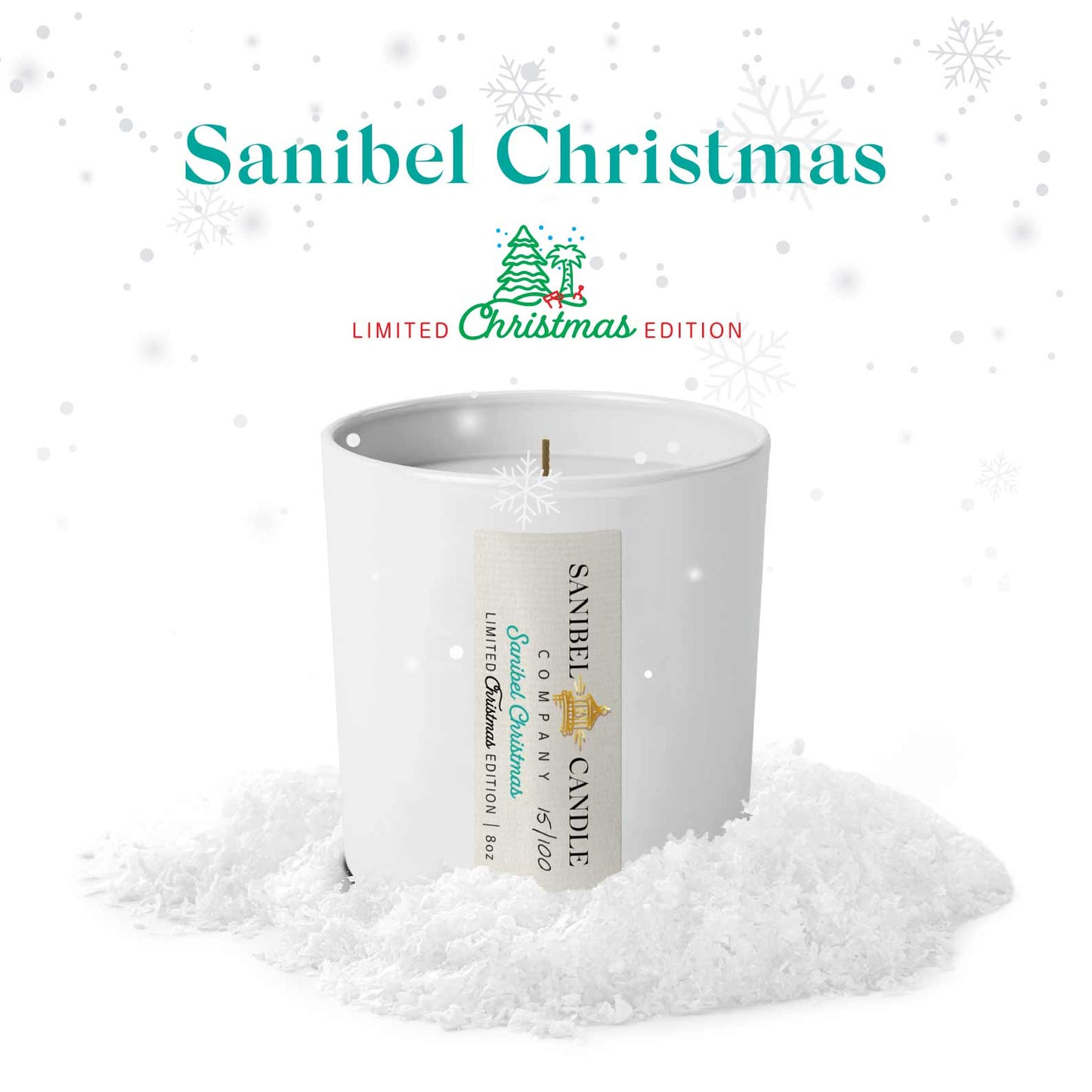 Sanibel Candle Company - Sanibel Christmas - Christmas Candle - 8 oz