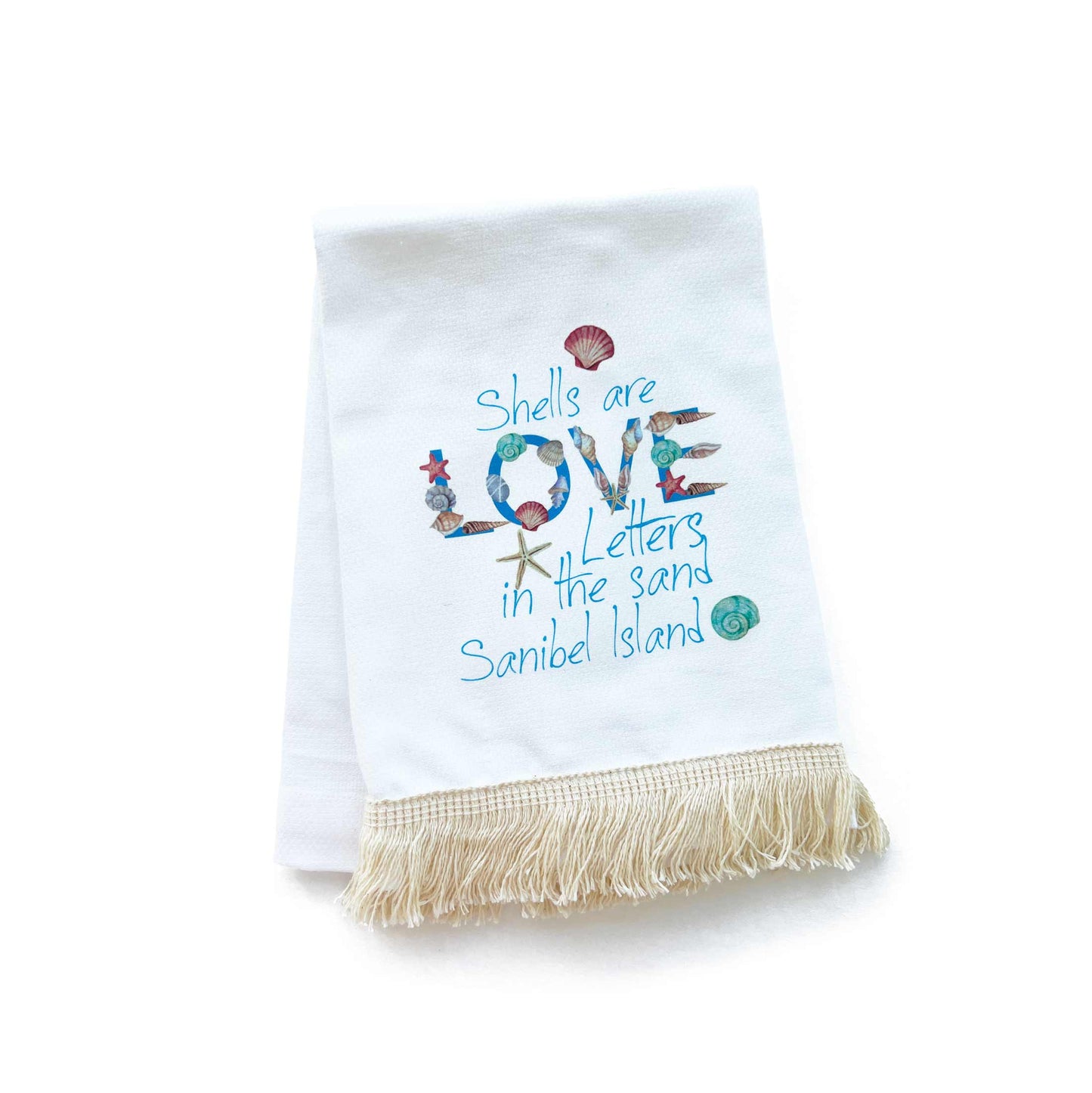 Shells are Love Letters in the Sand - Huck Towel
