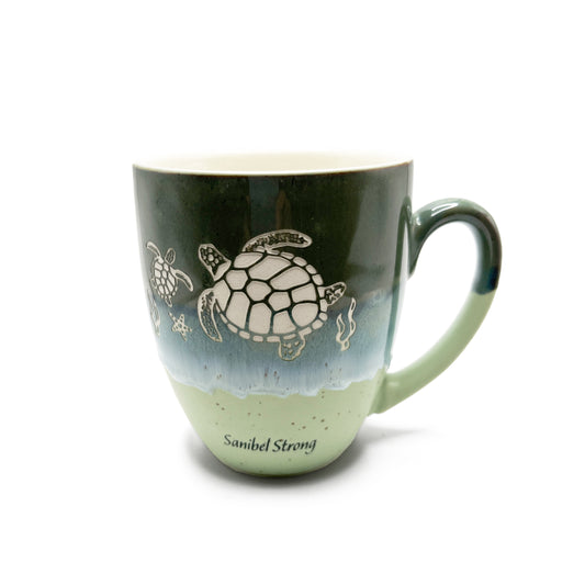 Sanibel Strong - Sea Turtle Wave - Coffee Mug