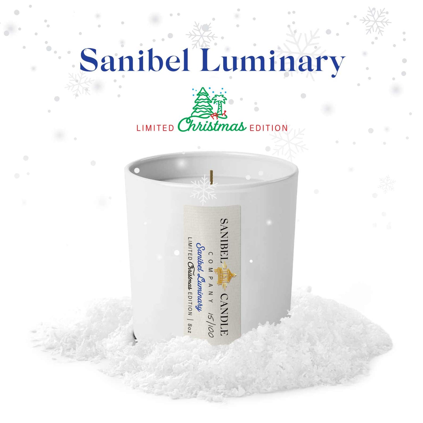 Sanibel Candle Company - Sanibel Luminary - Christmas Candle - 8 oz