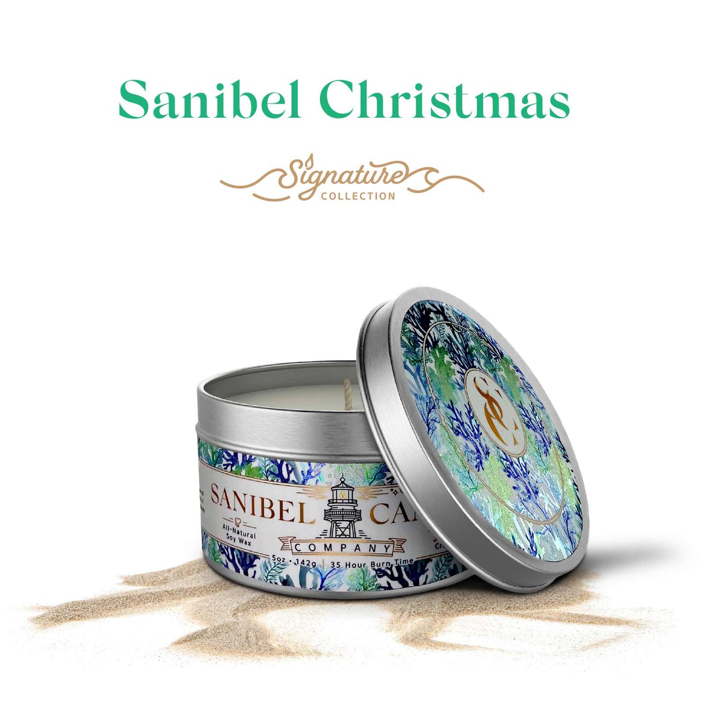Sanibel Candle Company - Sanibel Christmas - Signature Candle - 5 oz Tin